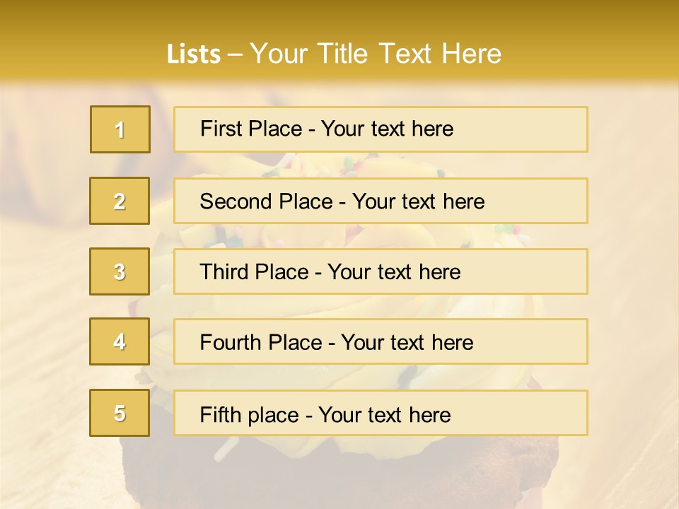 Cupcake Birthday Celebration PowerPoint Template