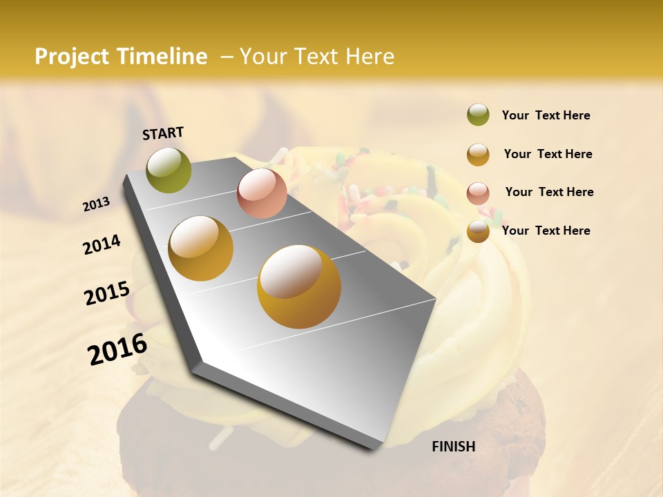 Cupcake Birthday Celebration PowerPoint Template