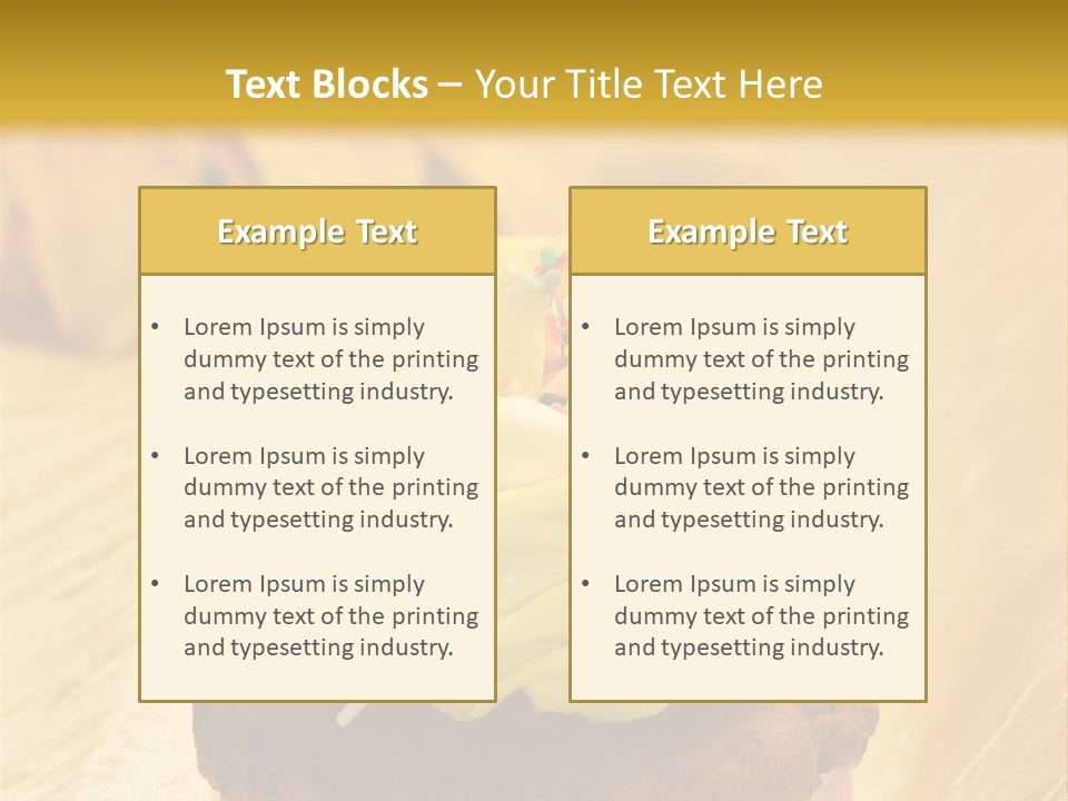 Cupcake Birthday Celebration PowerPoint Template