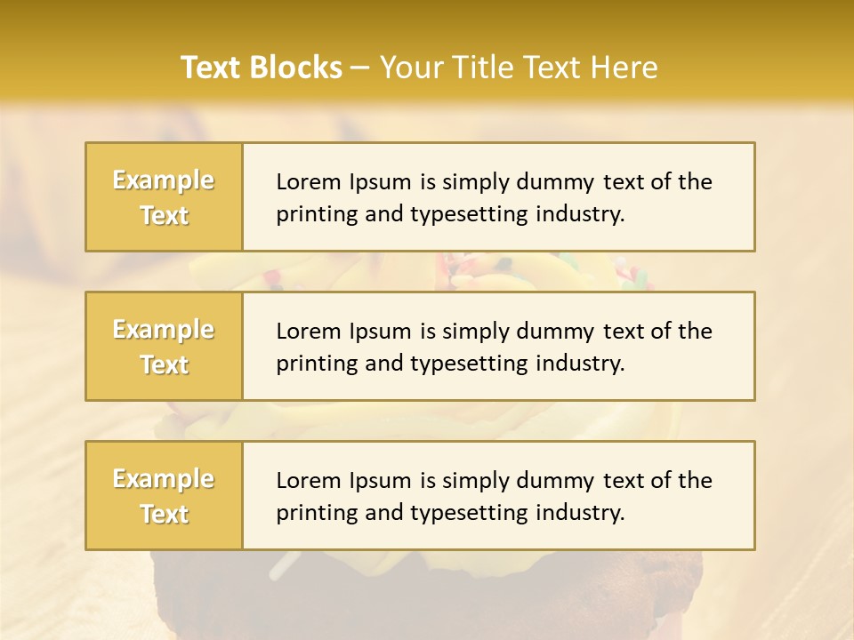 Cupcake Birthday Celebration PowerPoint Template