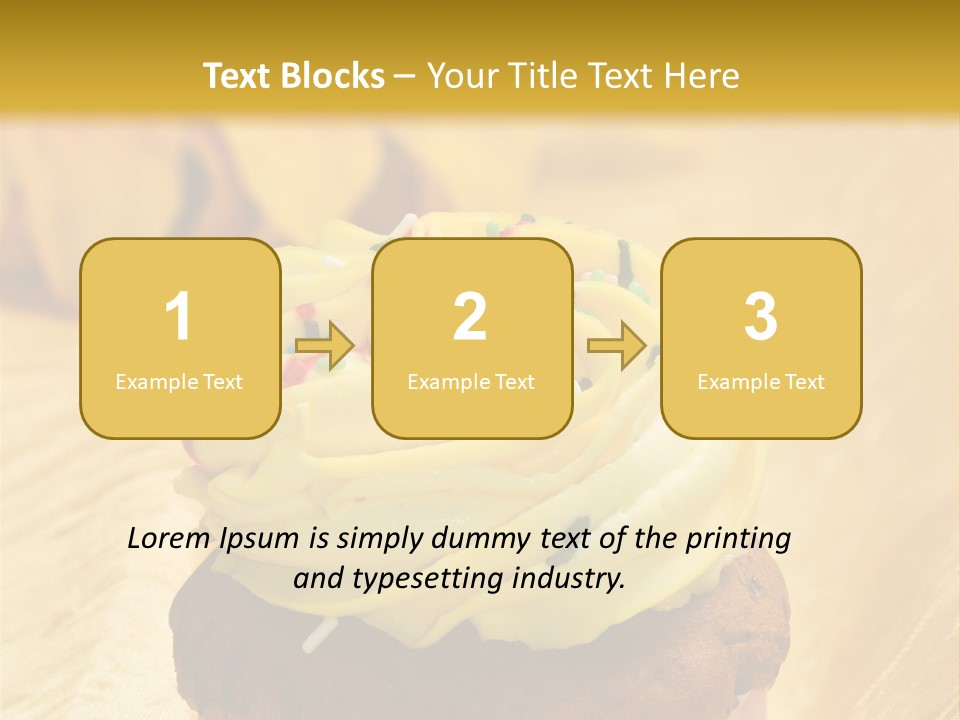 Cupcake Birthday Celebration PowerPoint Template