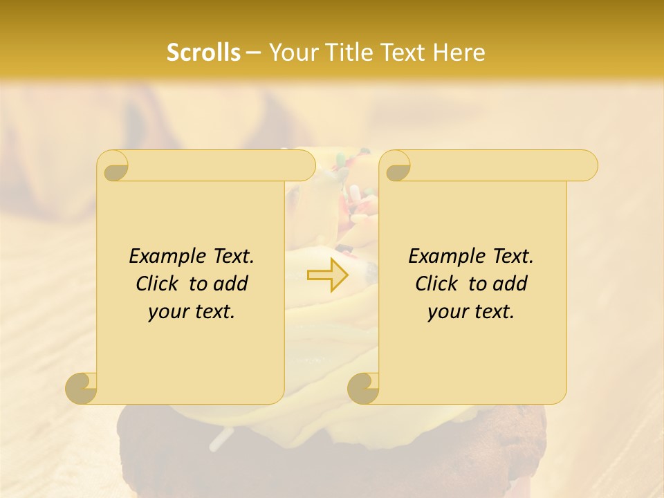 Cupcake Birthday Celebration PowerPoint Template