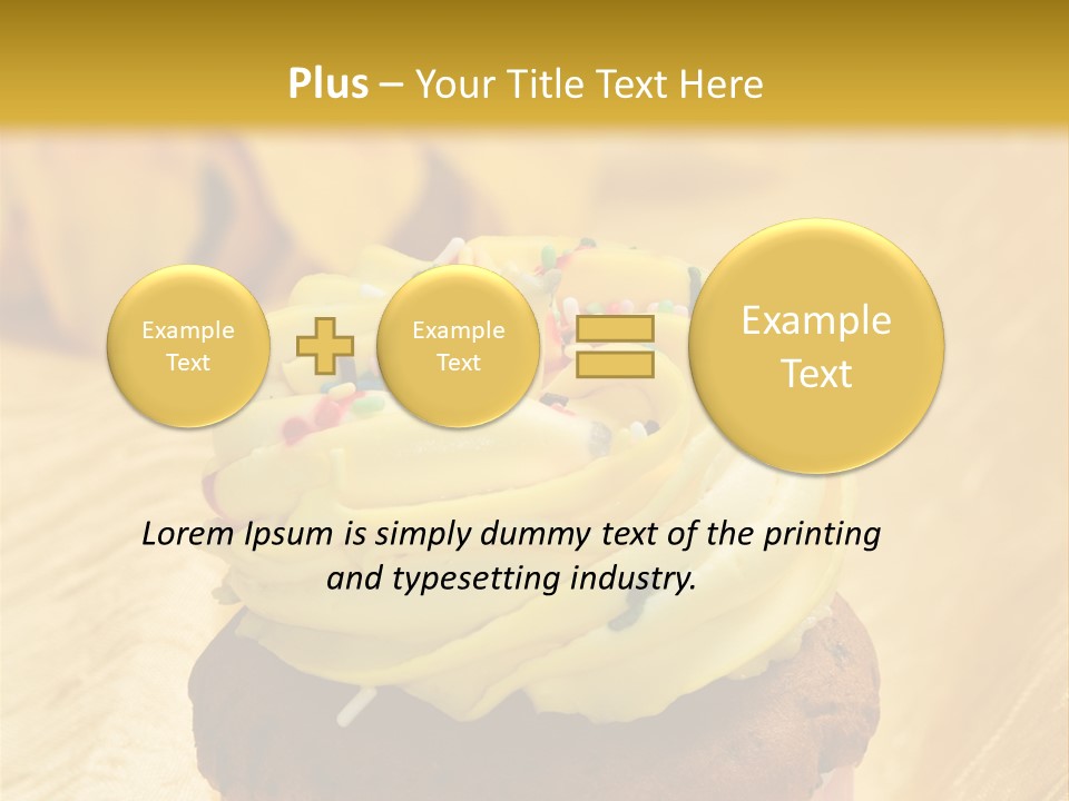 Cupcake Birthday Celebration PowerPoint Template