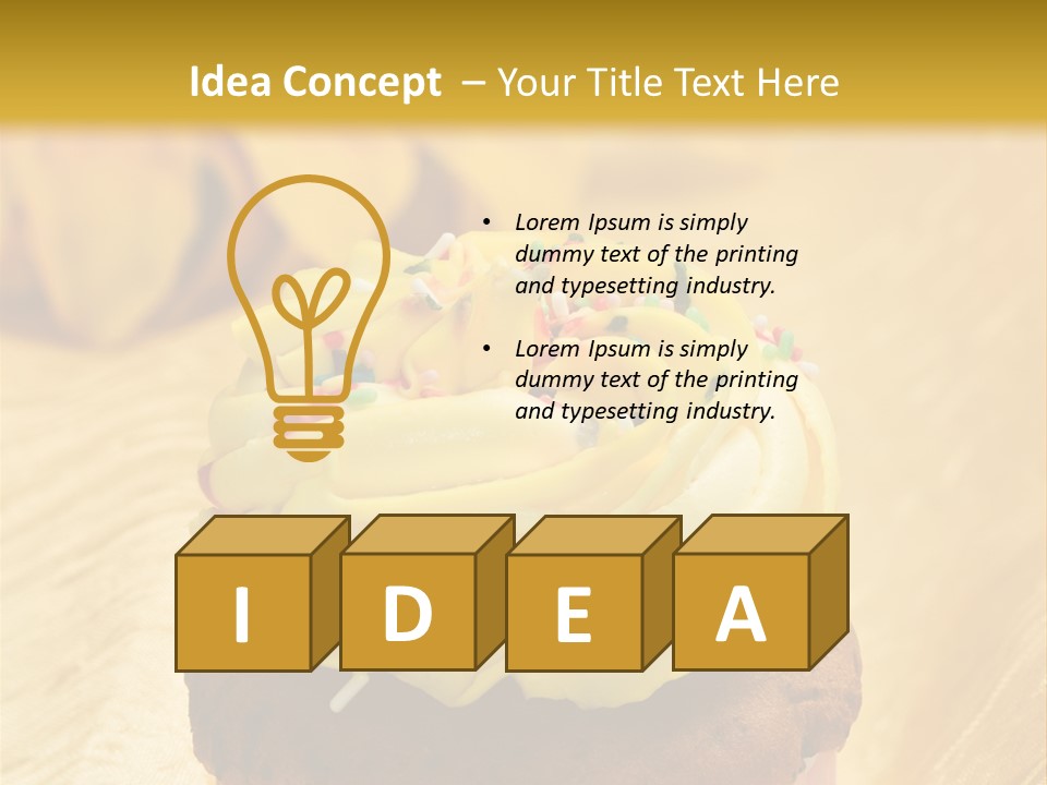 Cupcake Birthday Celebration PowerPoint Template