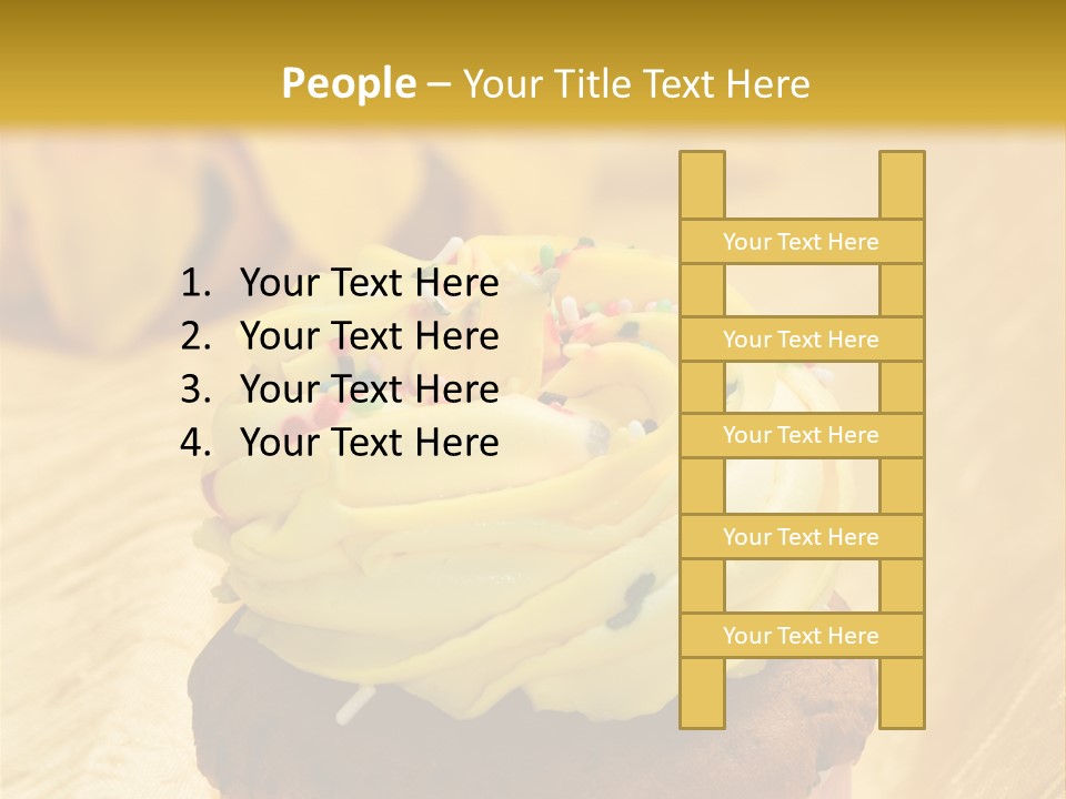 Cupcake Birthday Celebration PowerPoint Template