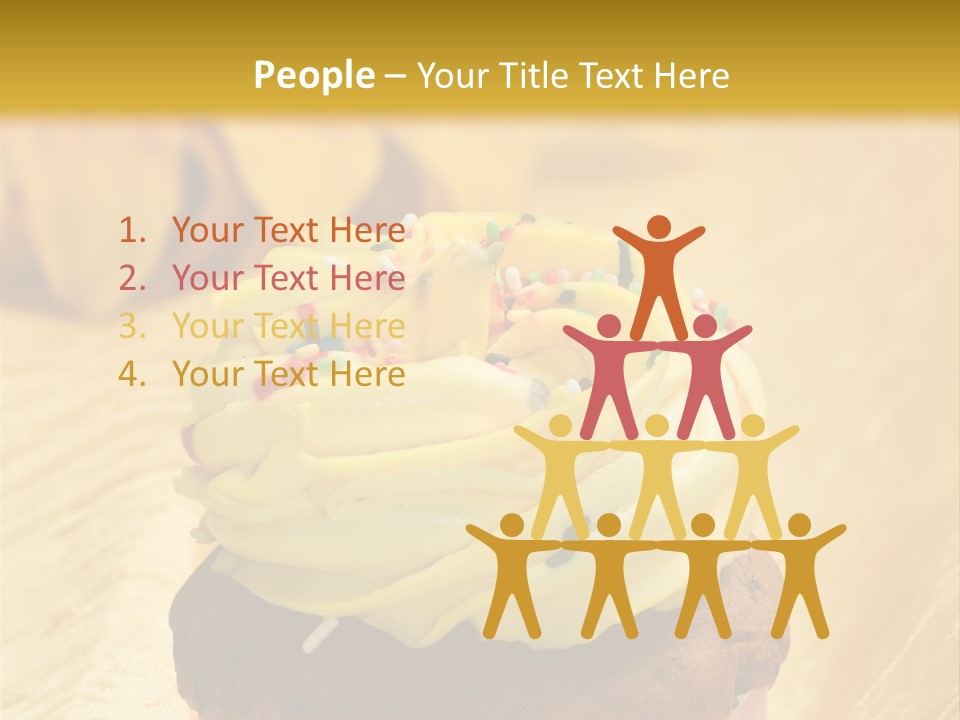 Cupcake Birthday Celebration PowerPoint Template