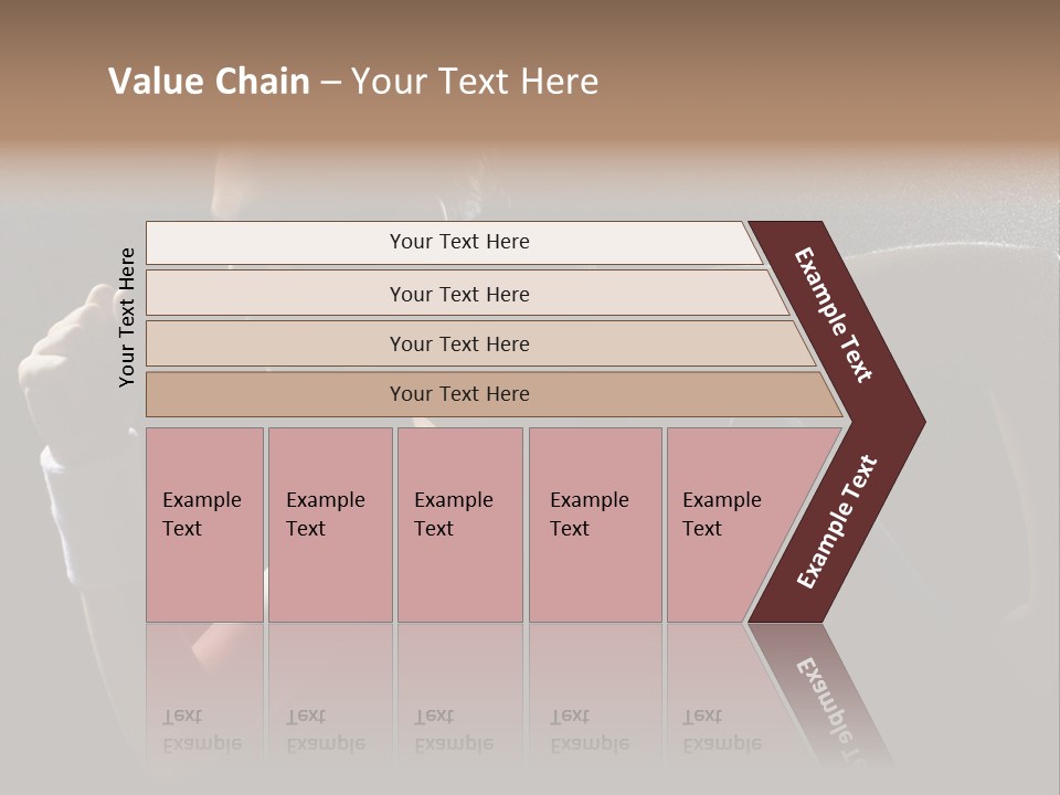 Caucasian Marathon Woman PowerPoint Template