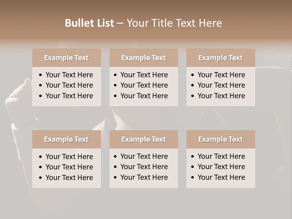 Caucasian Marathon Woman PowerPoint Template