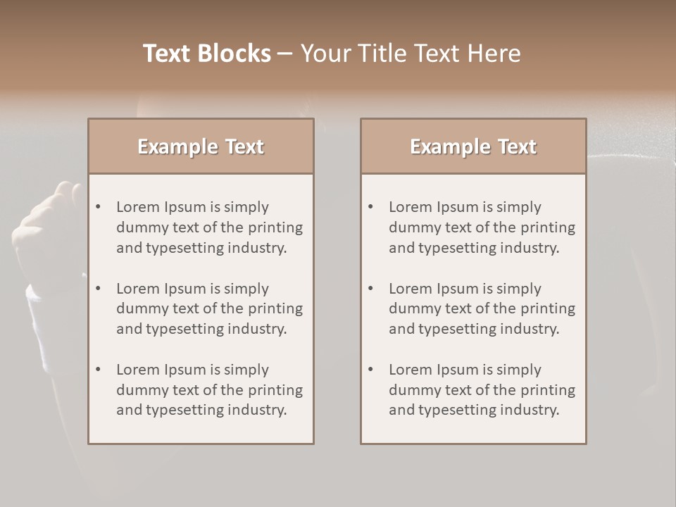 Caucasian Marathon Woman PowerPoint Template
