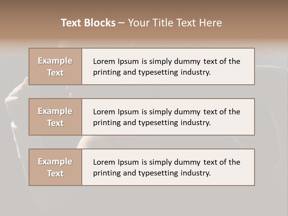 Caucasian Marathon Woman PowerPoint Template