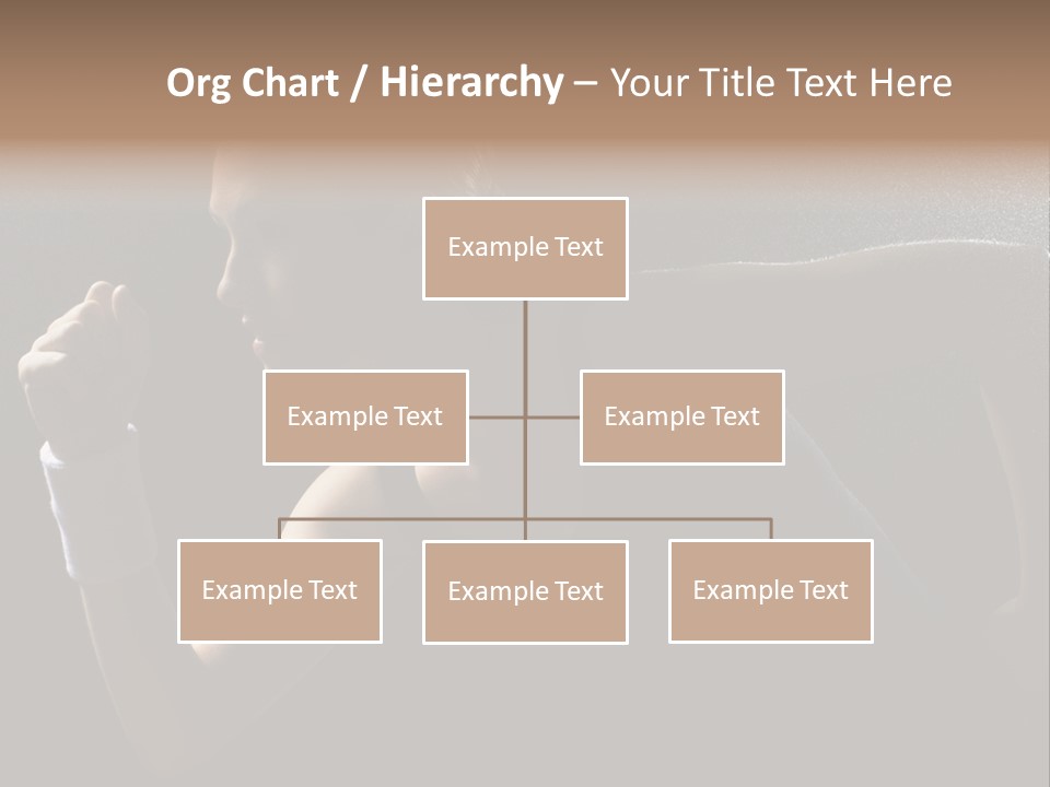Caucasian Marathon Woman PowerPoint Template