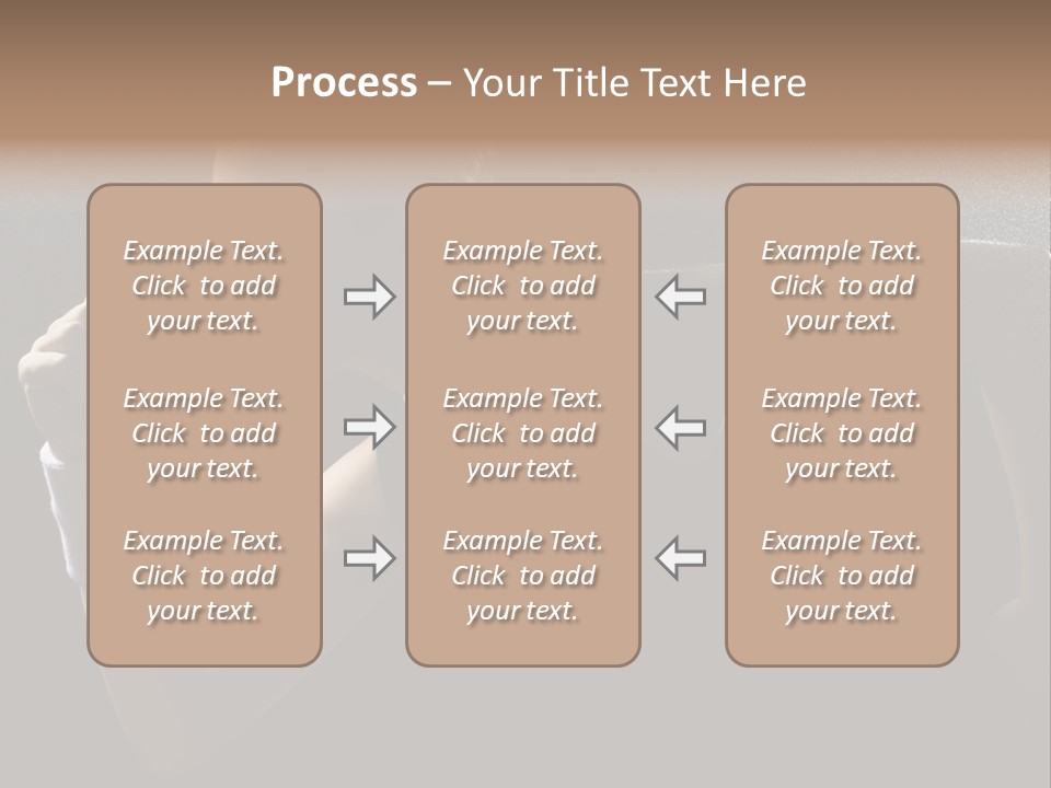 Caucasian Marathon Woman PowerPoint Template
