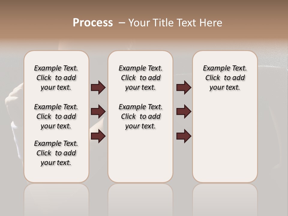 Caucasian Marathon Woman PowerPoint Template