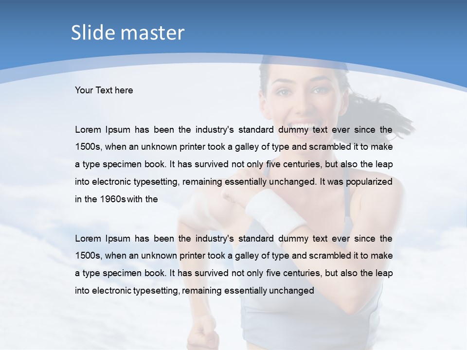 Running Will Fitness PowerPoint Template