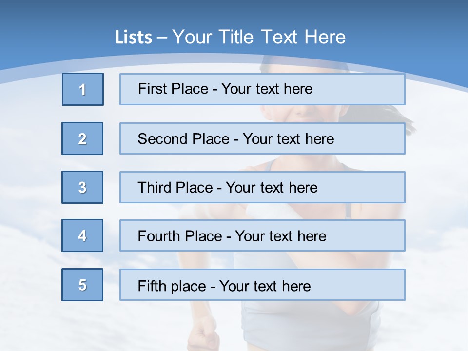 Running Will Fitness PowerPoint Template
