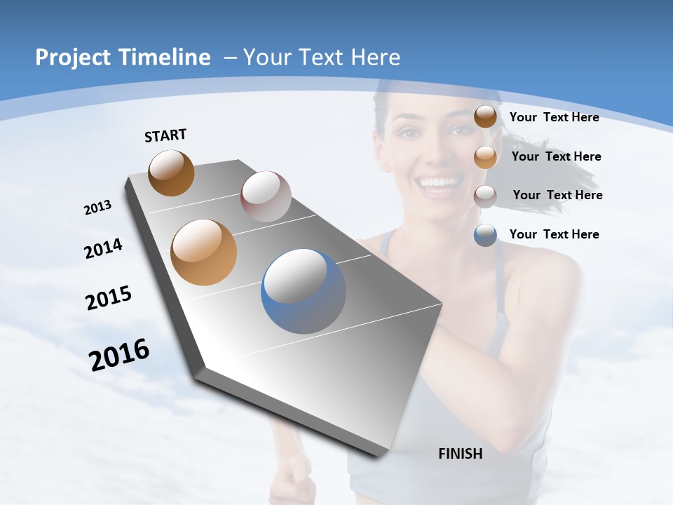 Running Will Fitness PowerPoint Template