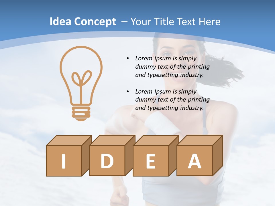 Running Will Fitness PowerPoint Template