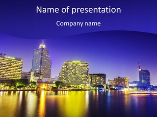 Business Light Reflection PowerPoint Template