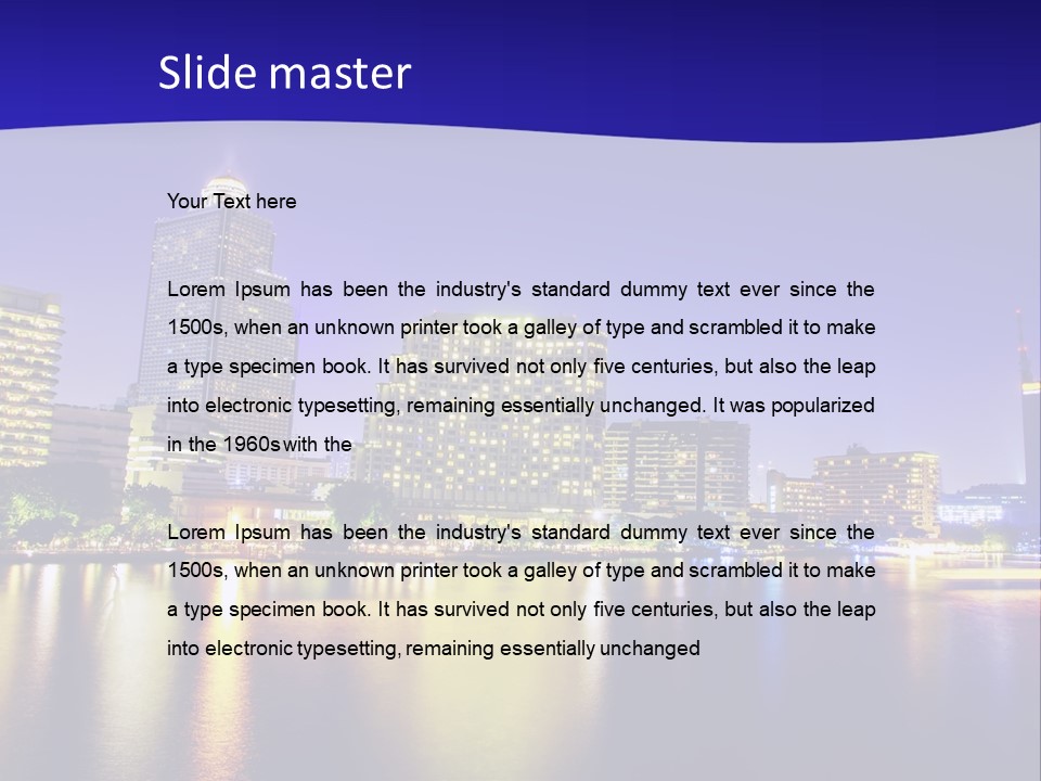 Business Light Reflection PowerPoint Template