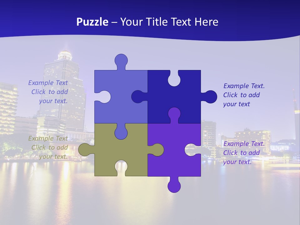 Business Light Reflection PowerPoint Template