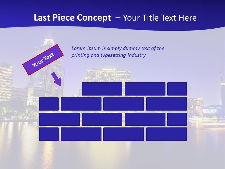 Business Light Reflection PowerPoint Template