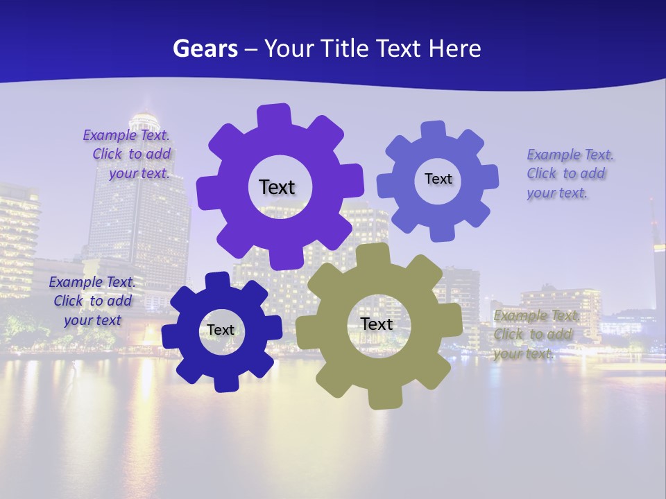 Business Light Reflection PowerPoint Template
