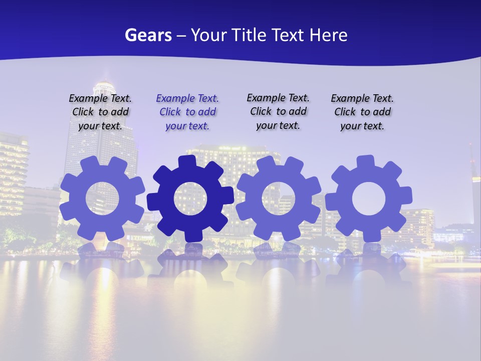 Business Light Reflection PowerPoint Template