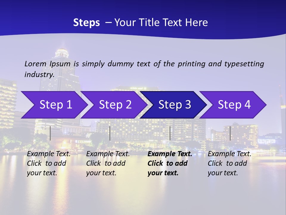 Business Light Reflection PowerPoint Template