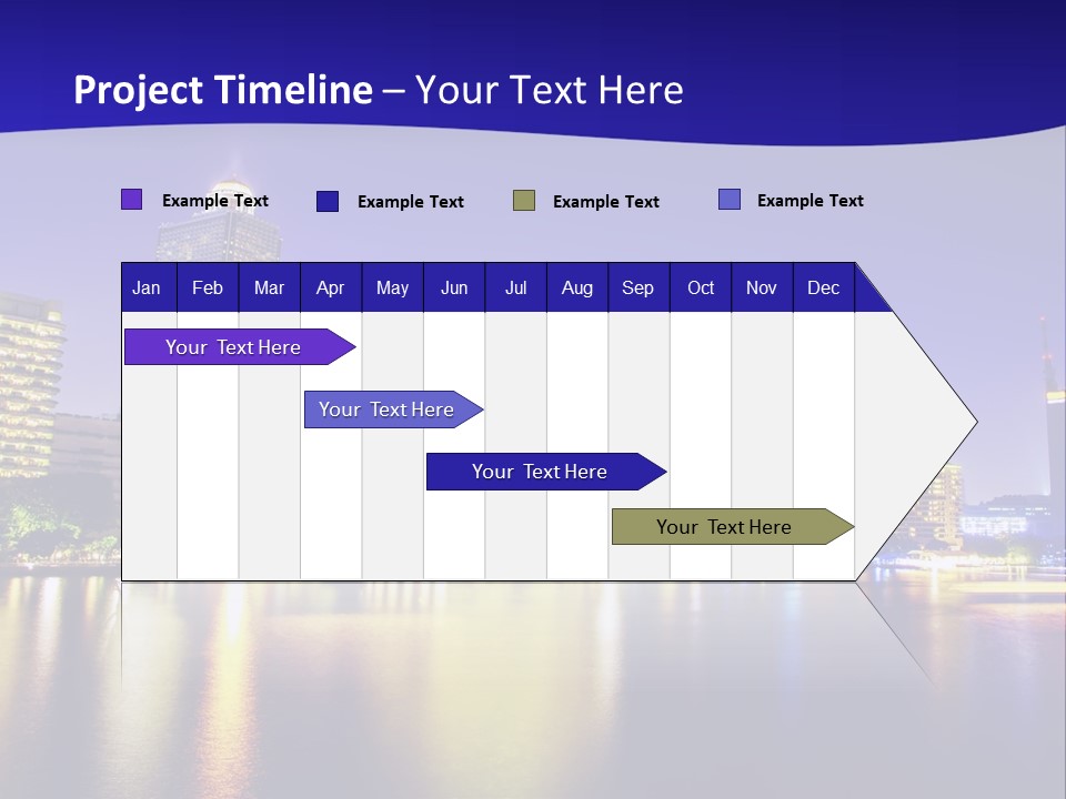 Business Light Reflection PowerPoint Template