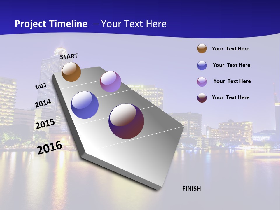 Business Light Reflection PowerPoint Template
