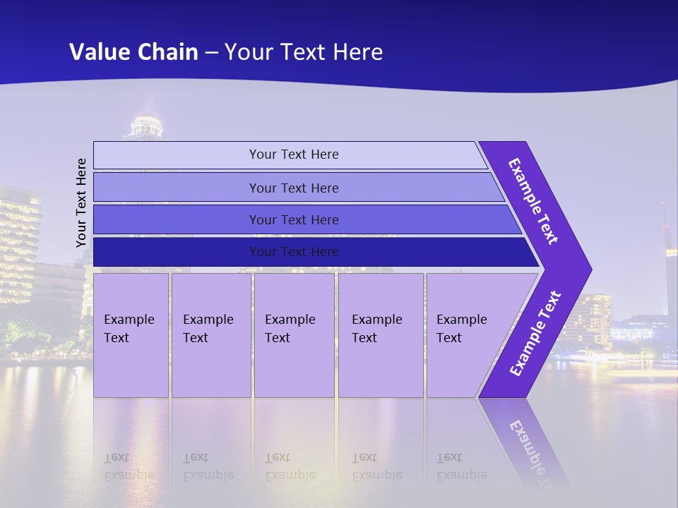 Business Light Reflection PowerPoint Template