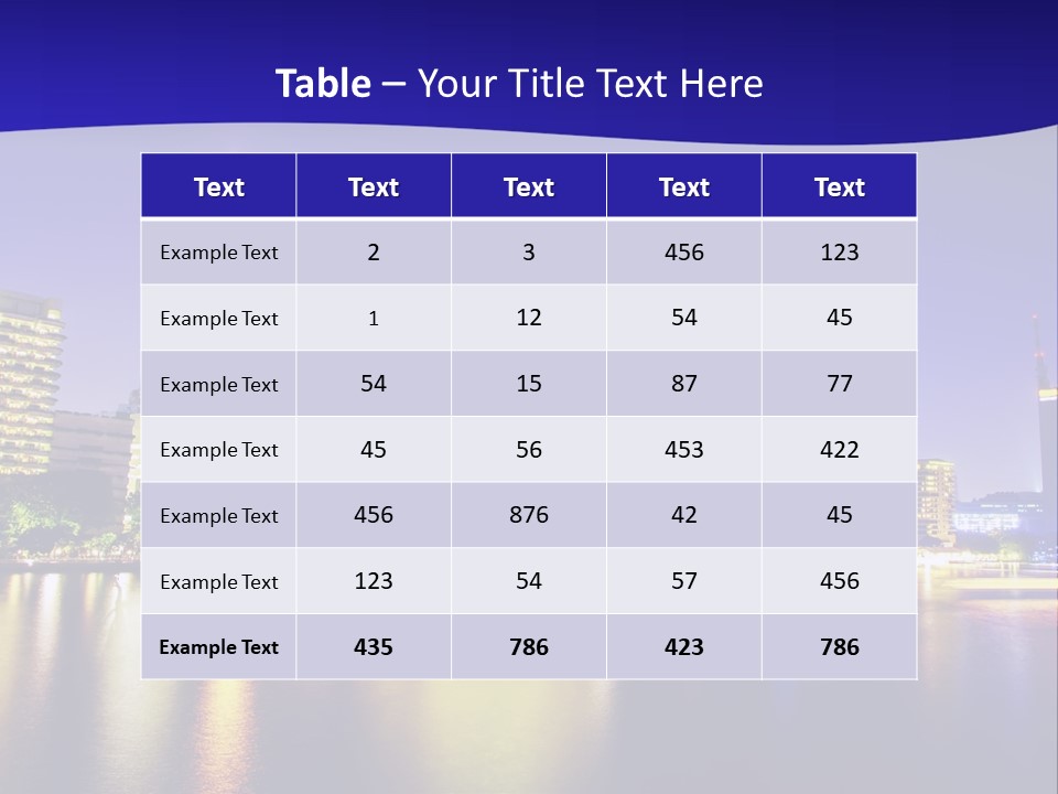 Business Light Reflection PowerPoint Template