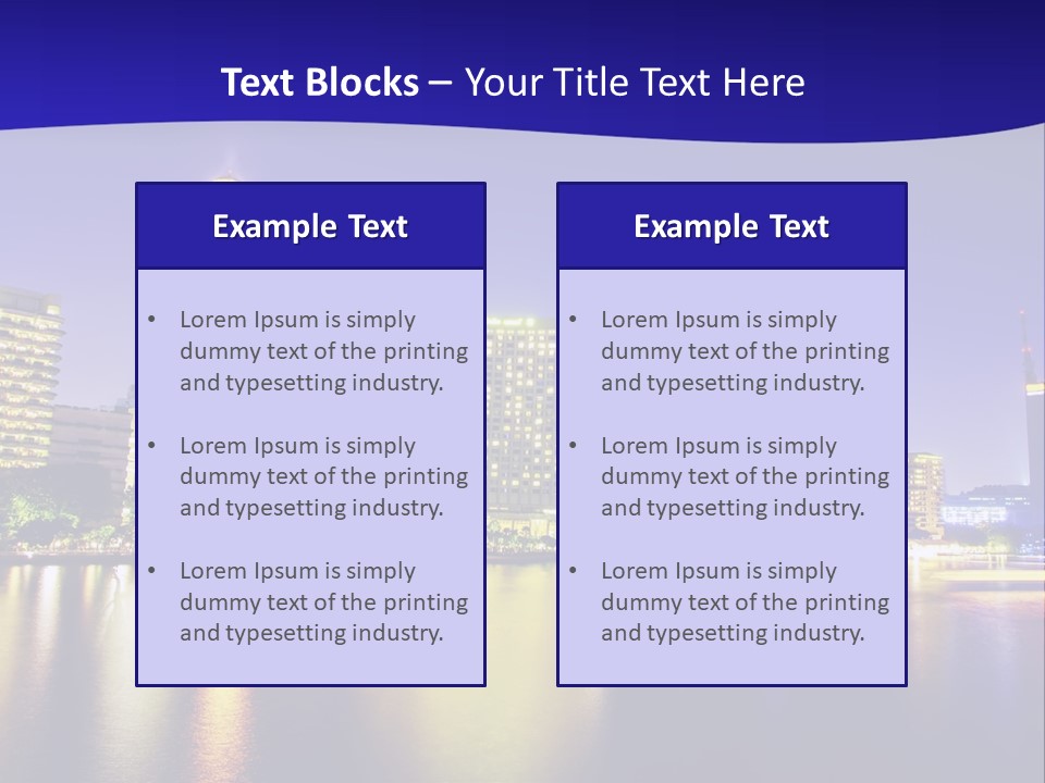 Business Light Reflection PowerPoint Template