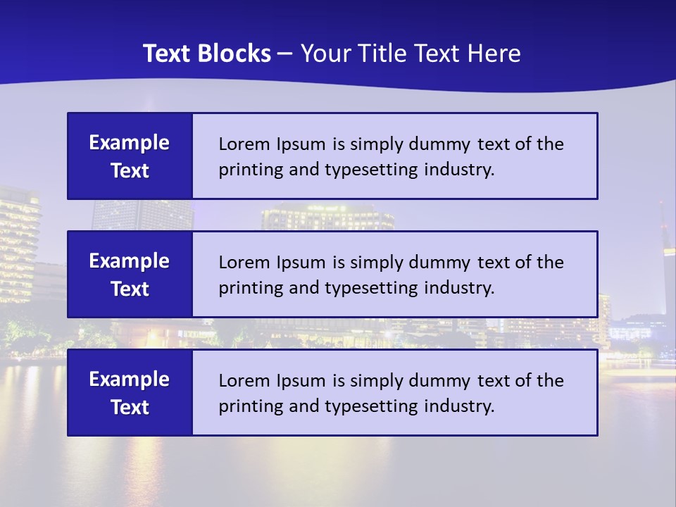 Business Light Reflection PowerPoint Template