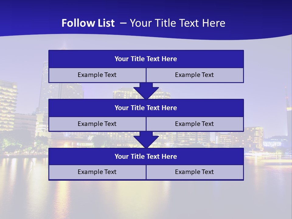 Business Light Reflection PowerPoint Template