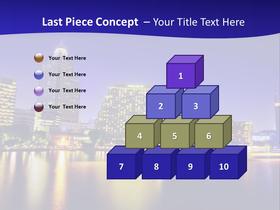 Business Light Reflection PowerPoint Template