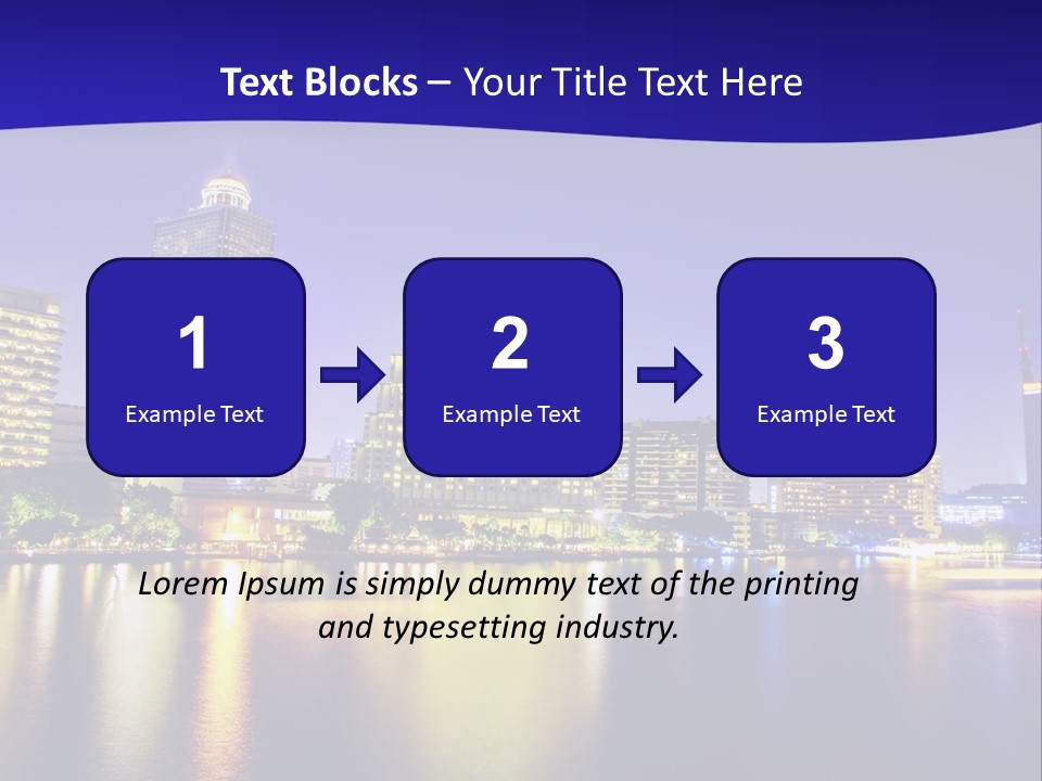 Business Light Reflection PowerPoint Template