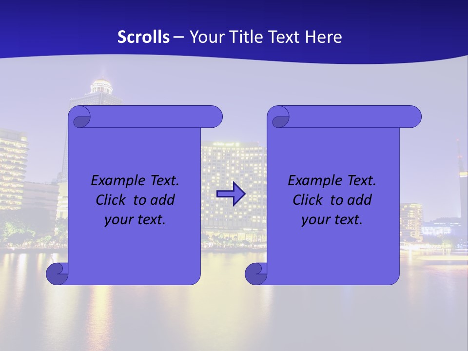 Business Light Reflection PowerPoint Template