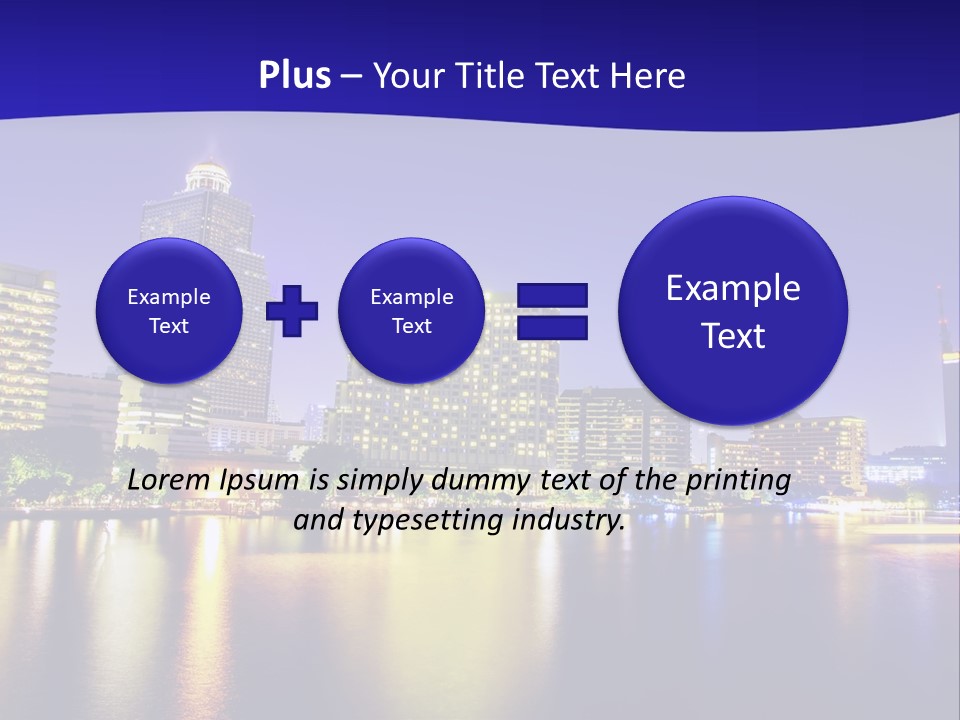 Business Light Reflection PowerPoint Template
