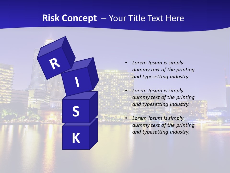 Business Light Reflection PowerPoint Template