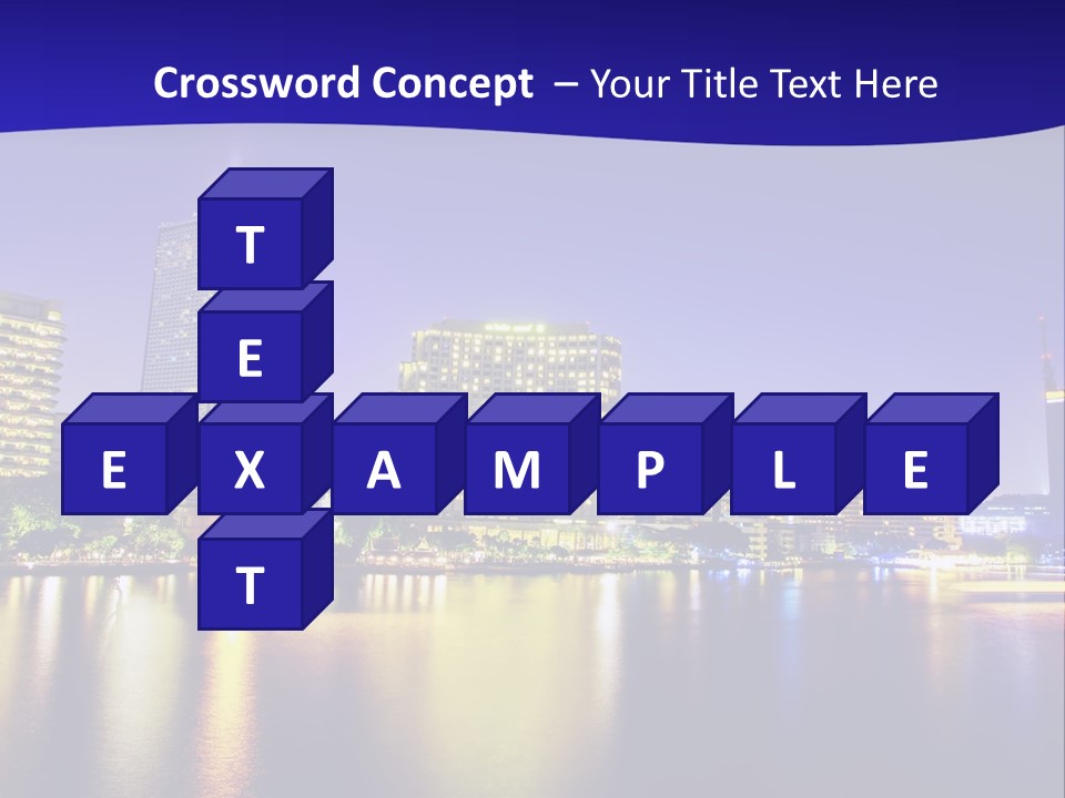 Business Light Reflection PowerPoint Template