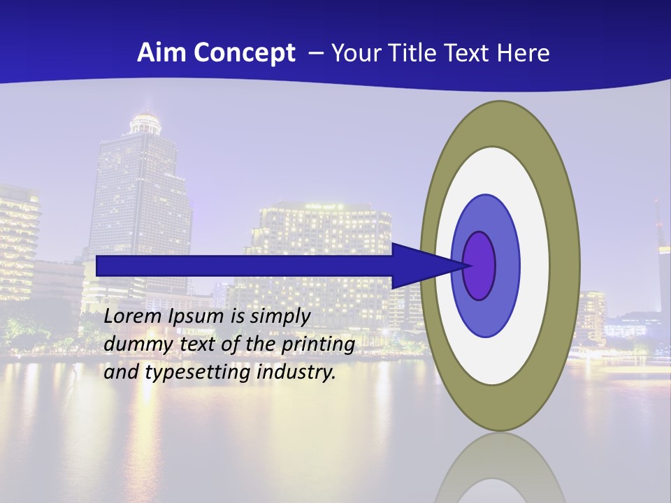 Business Light Reflection PowerPoint Template