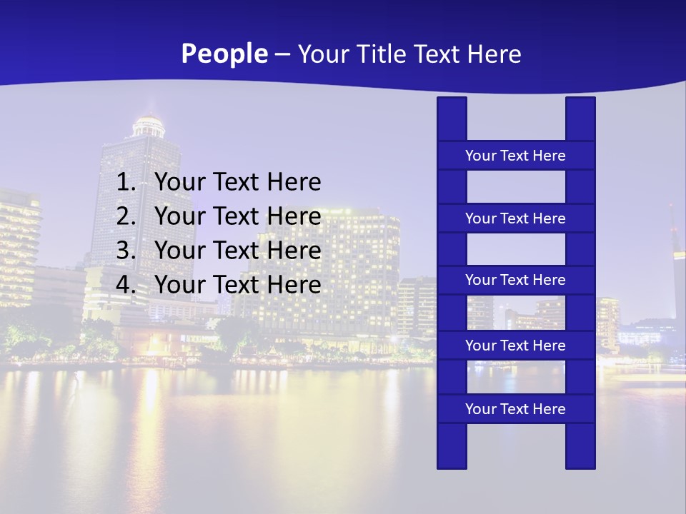 Business Light Reflection PowerPoint Template