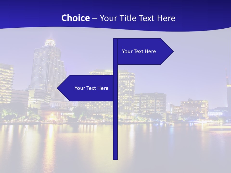 Business Light Reflection PowerPoint Template
