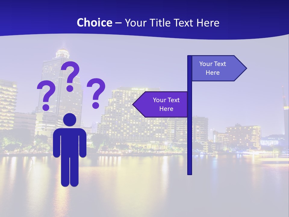 Business Light Reflection PowerPoint Template