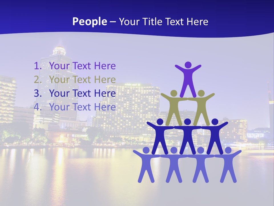 Business Light Reflection PowerPoint Template