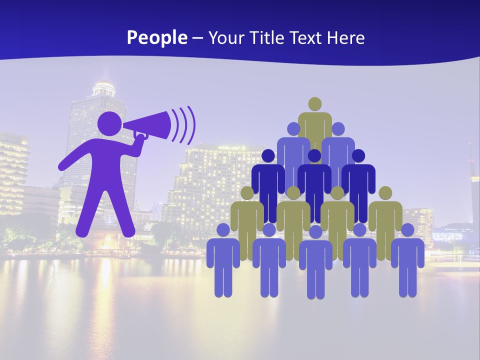 Business Light Reflection PowerPoint Template