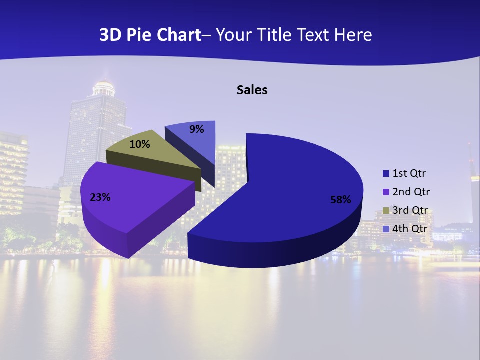 Business Light Reflection PowerPoint Template