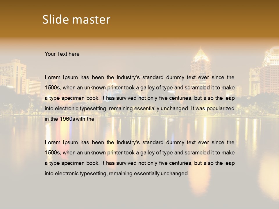 Outdoors Background Modern PowerPoint Template