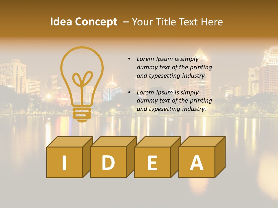 Outdoors Background Modern PowerPoint Template